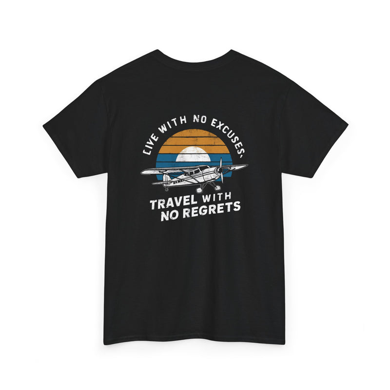 Unisex Heavy Cotton Tee: "Live with no excuse" - T-Shirt