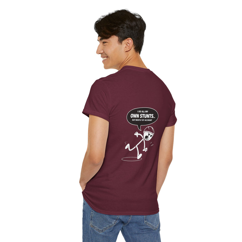 Unisex Heavy Cotton Tee: "Own Stunts" - T-Shirt