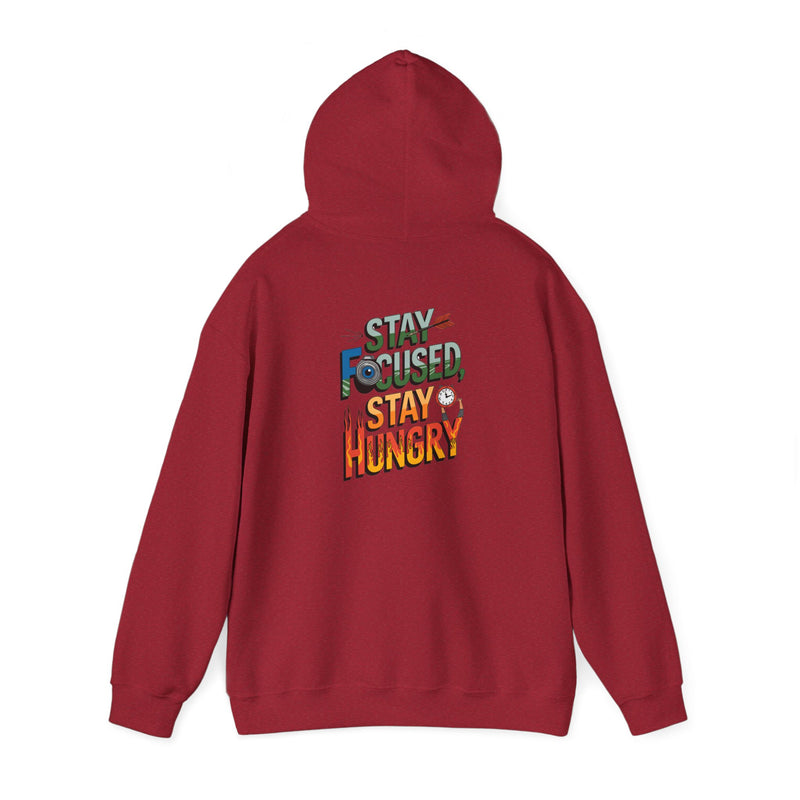 Unisex Heavy Blend™ Hooded Sweatshirt "Stay Focused Stay Hungry"