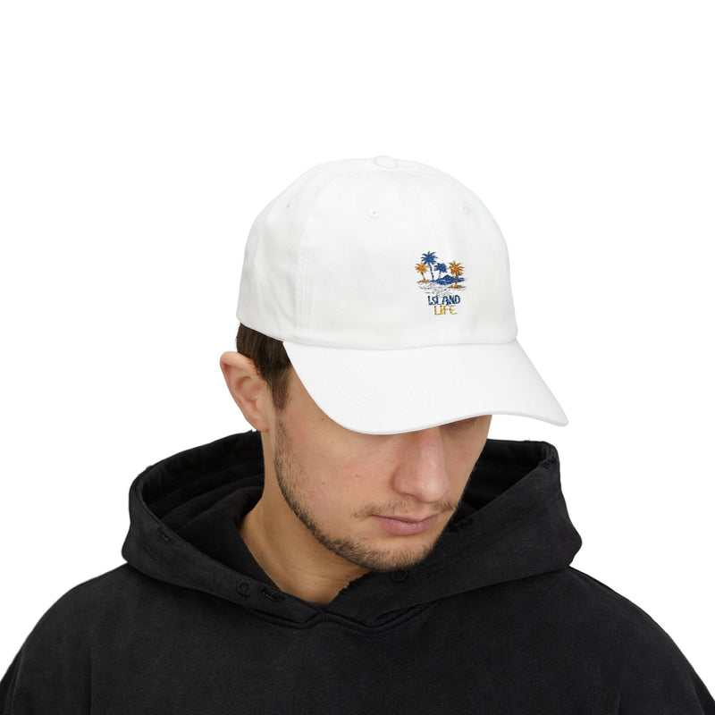 Island Life Classic Dad Cap - Relaxed Summer Hat for Beach Lovers