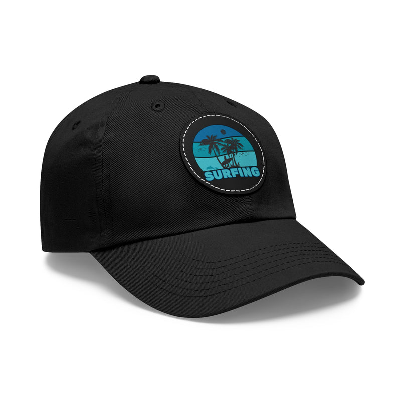Surfing Dad Hat with Leather Patch - Casual Beach Style