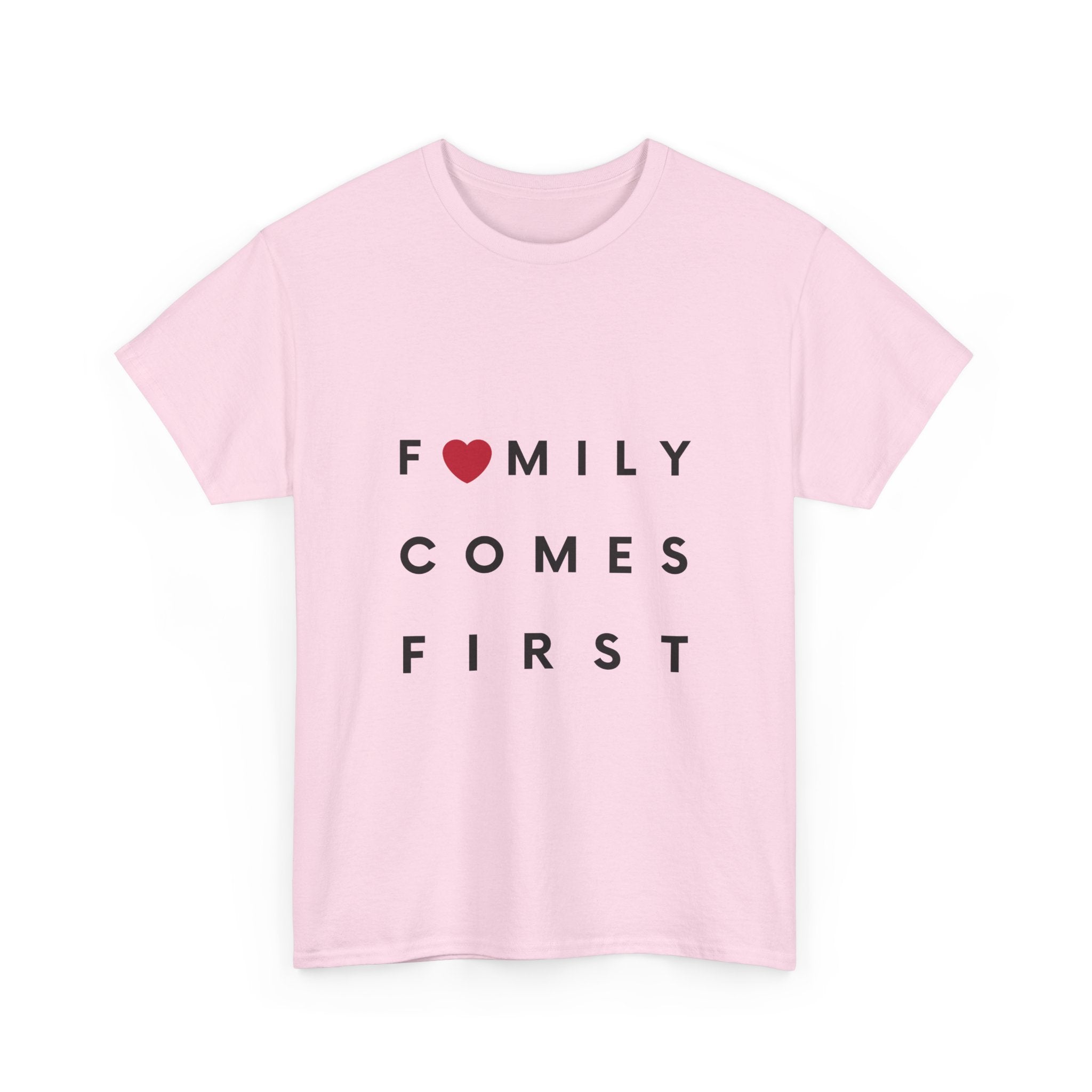Family Comes First Unisex Heavy Cotton Tee