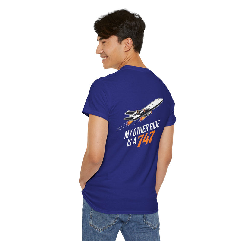 Unisex Heavy Cotton Tee: "My Other Ride" - T-Shirt