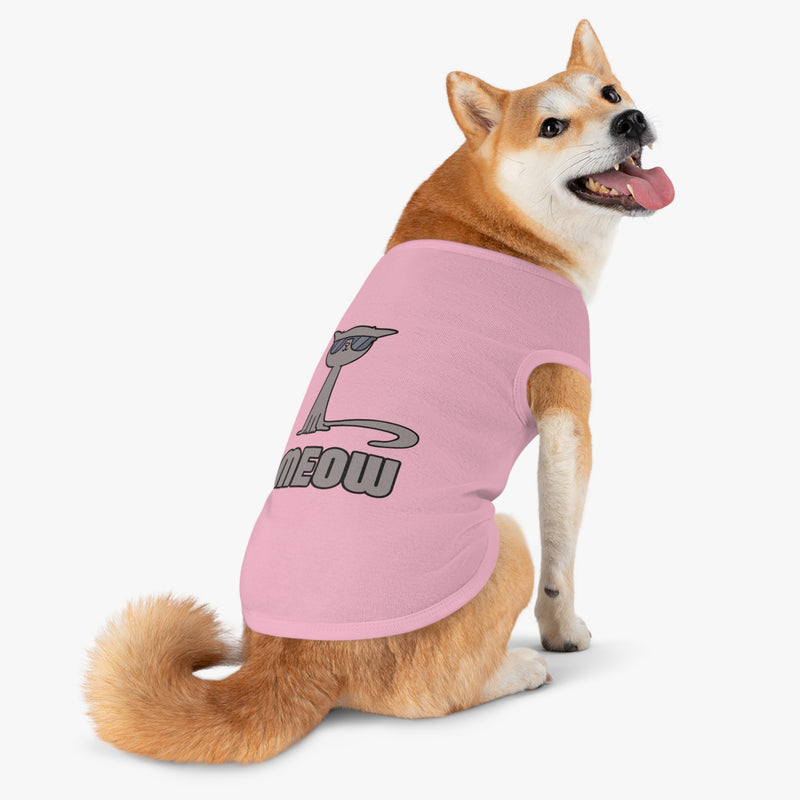 Cool Cat Pet Tank Top - Fun Meow Design for Stylish Pets