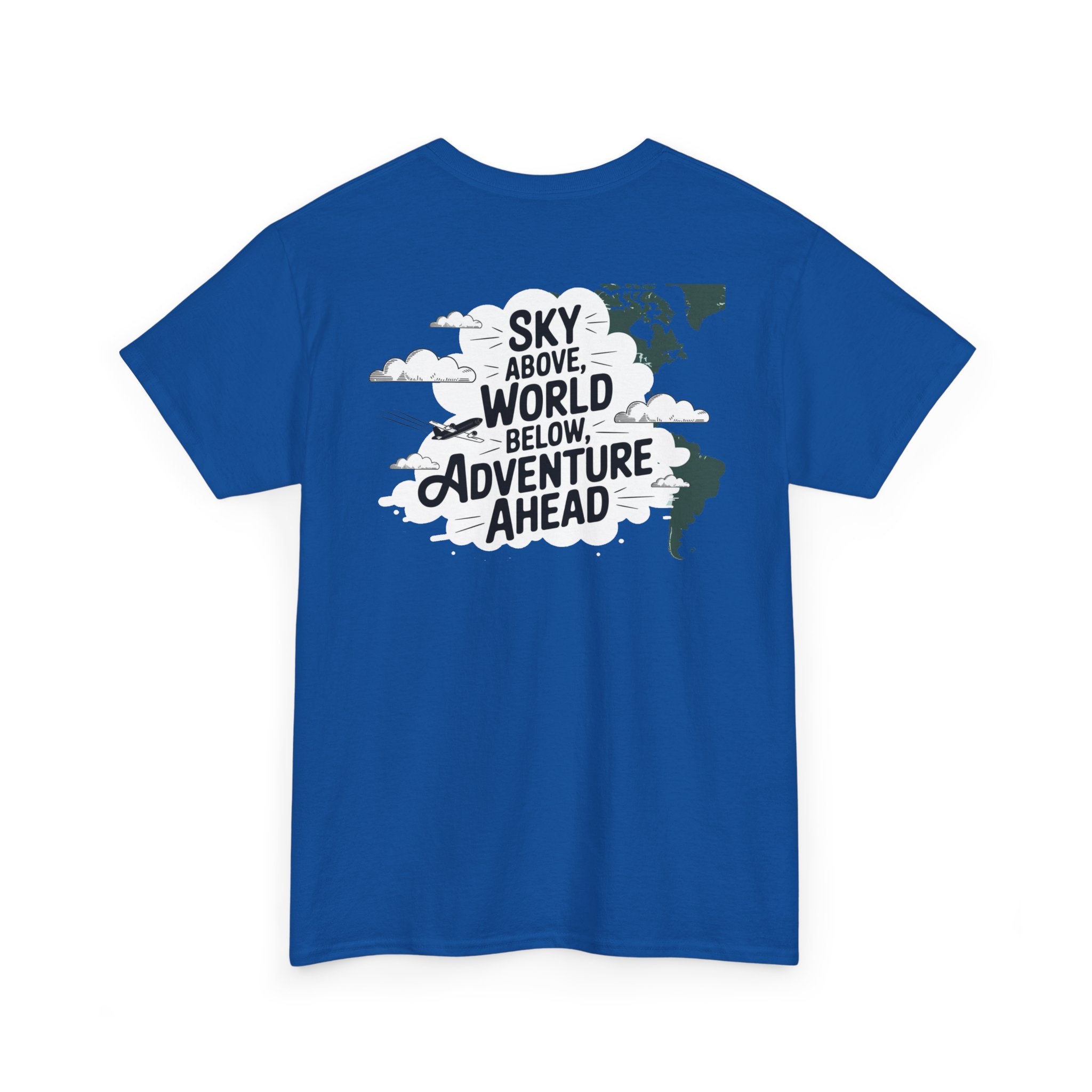 Unisex Heavy Cotton Tee: "sky above world below" T-Shirt