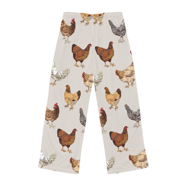 Cozy Chicken Print Women's Pajama Pants | Fun Loungewear for Farm Lovers