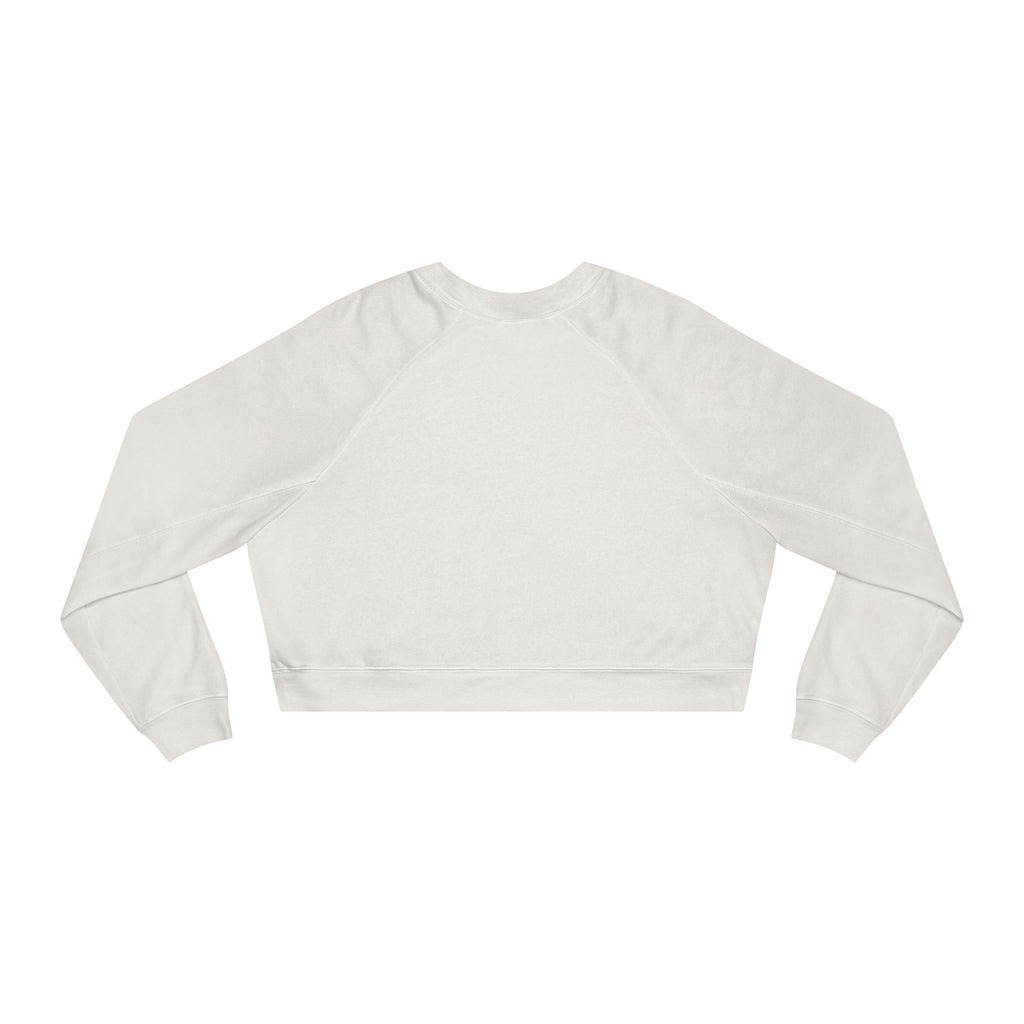 Funny Women's Cropped Fleece Pullover - 'I'm Just Here for Food'