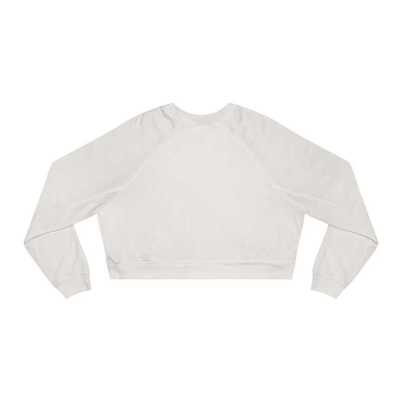 Funny Women's Cropped Fleece Pullover - 'I'm Just Here for Food'