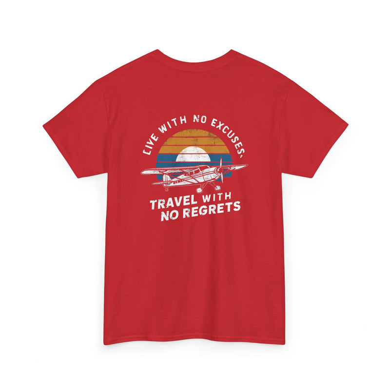 Unisex Heavy Cotton Tee: "Live with no excuse" - T-Shirt