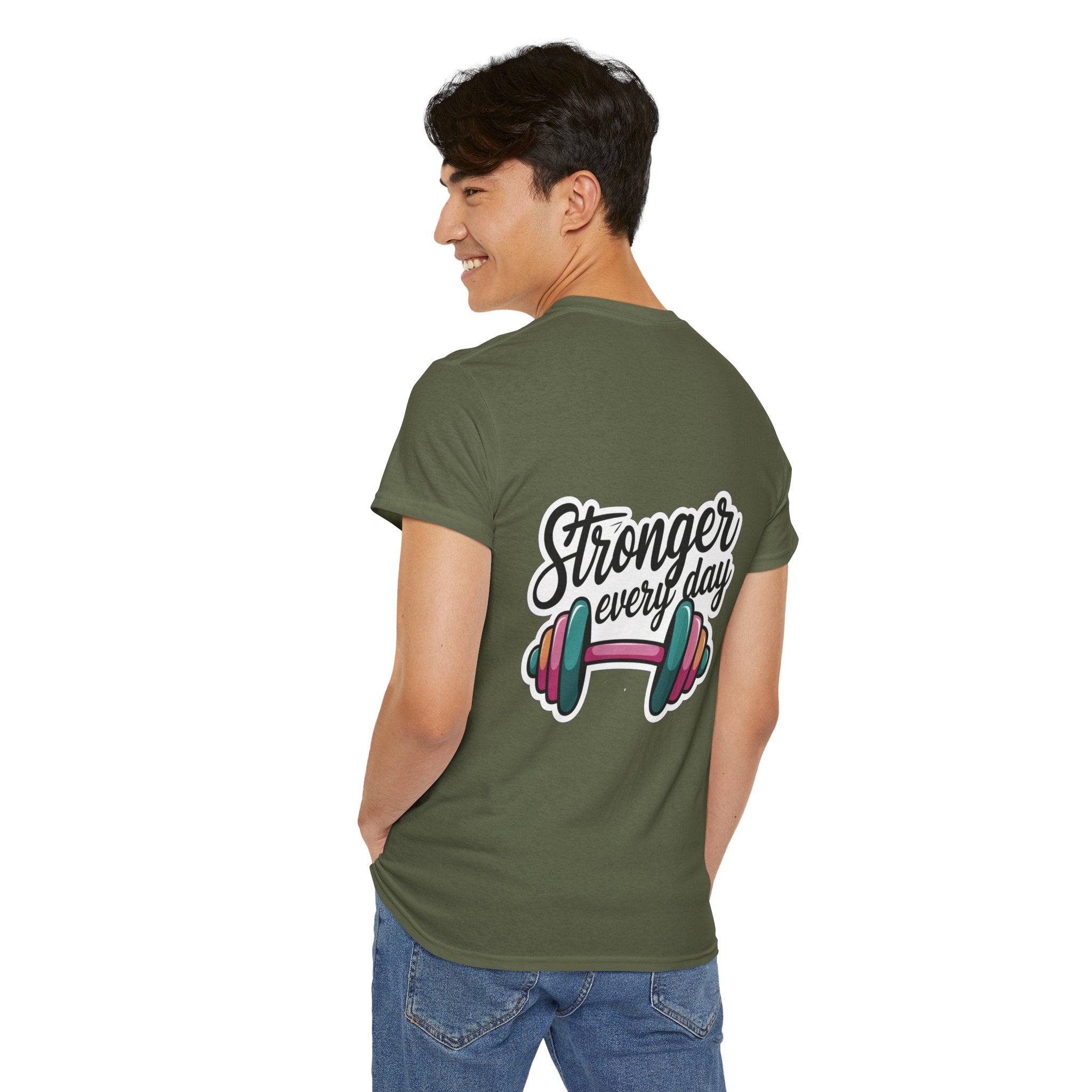 Unisex Heavy Cotton Tee: "Stronger Everyday" - T-Shirt