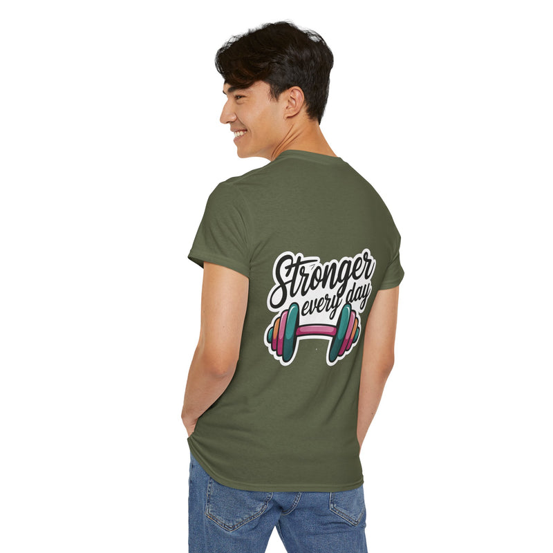 Unisex Heavy Cotton Tee: "Stronger Everyday" - T-Shirt