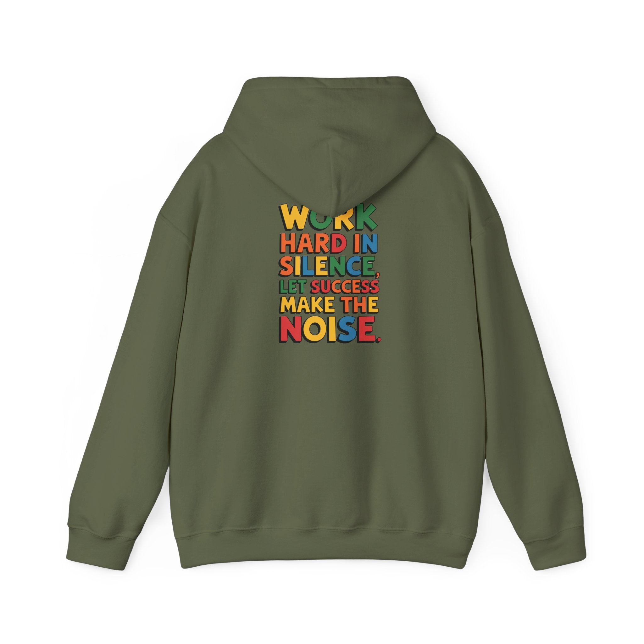 Work hard in Silence Unisex Heavy Blend™ Hooded Sweatshirt