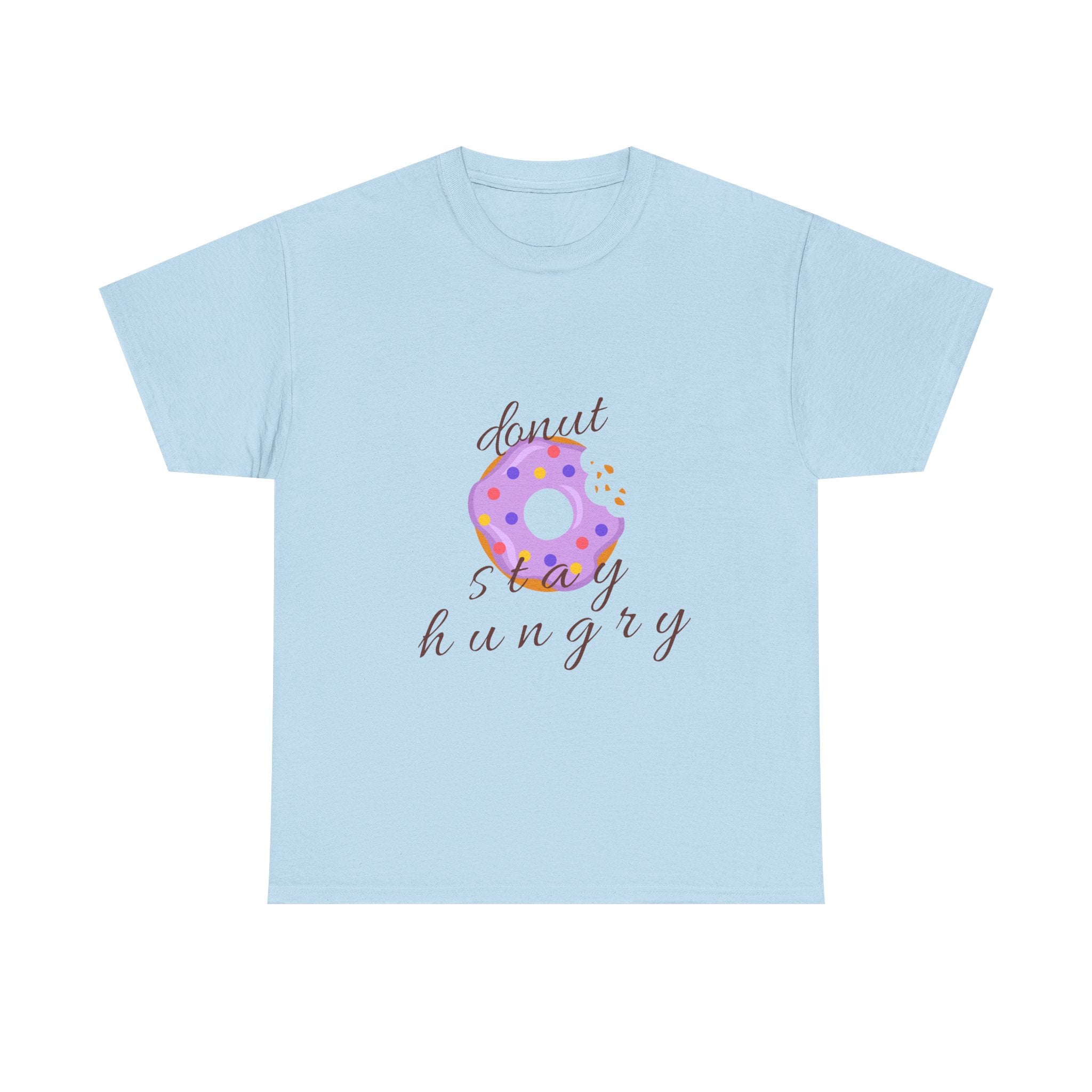 Donut Stay Hungry Unisex Heavy Cotton Tee - Fun and Stylish T-Shirt for Food Lovers