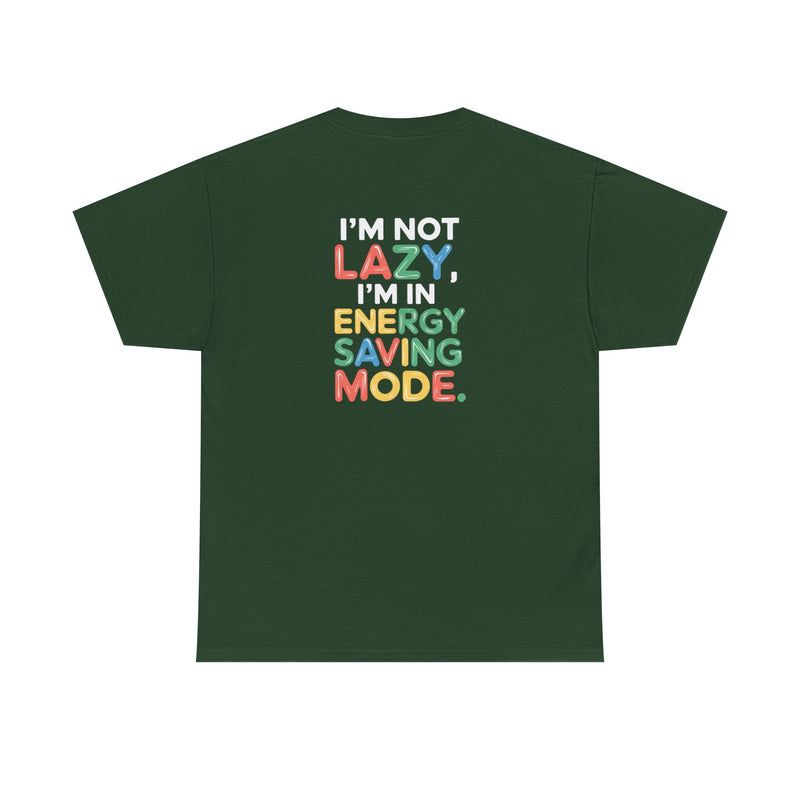 Energy saving mode Unisex Heavy Cotton Tee for Everyday Style