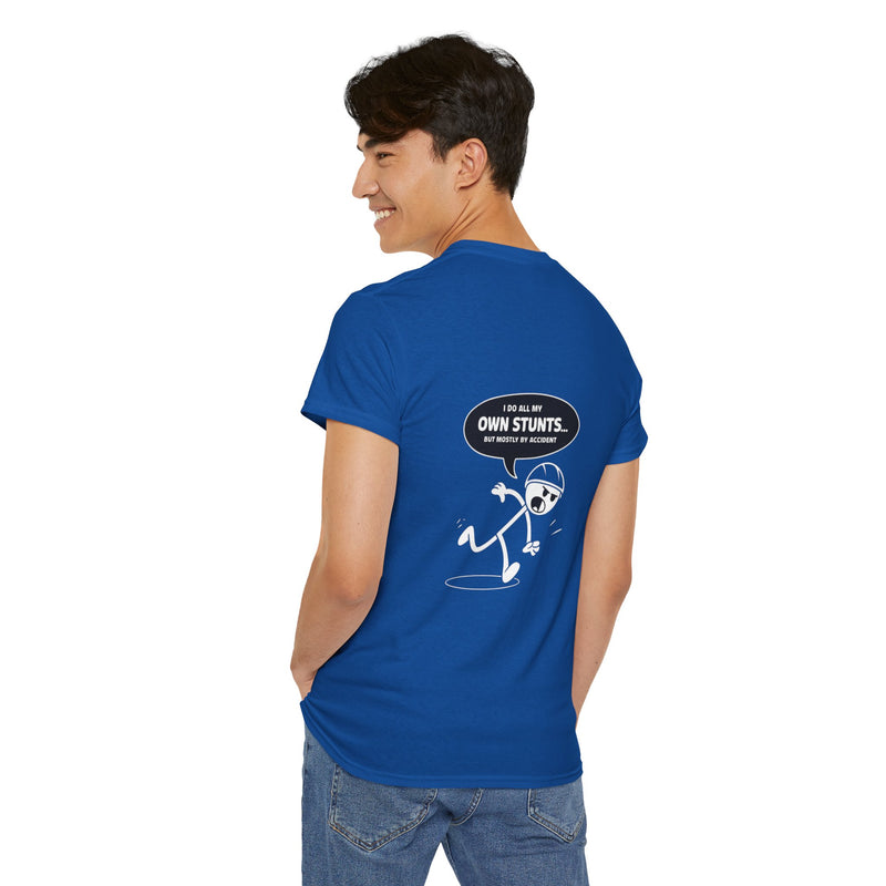 Unisex Heavy Cotton Tee: "Own Stunts" - T-Shirt
