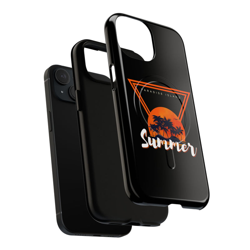 Tough Magnetic Phone Case - Paradise Island Summer Design