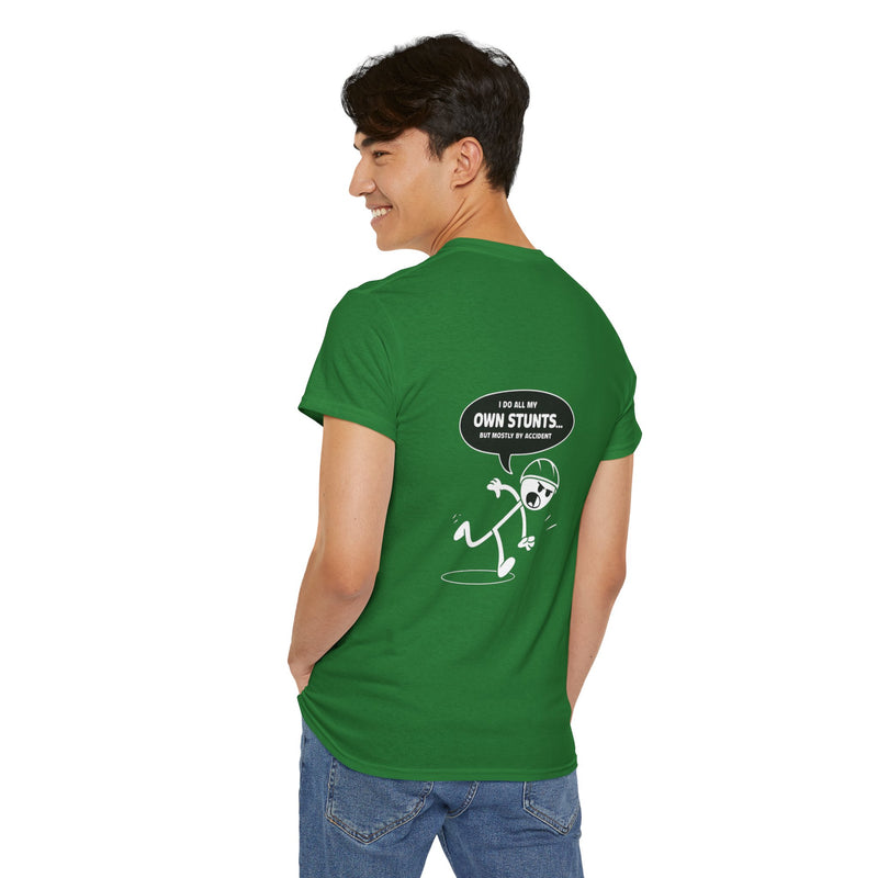 Unisex Heavy Cotton Tee: "Own Stunts" - T-Shirt
