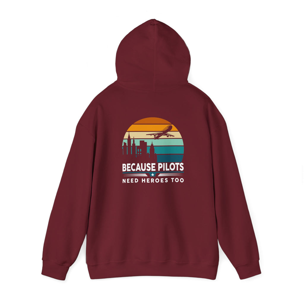 Unisex Heavy Blend™ Hooded Sweatshirt "Maintenance & Pilots Design | Perfect Gift for Aviation Enthusiasts