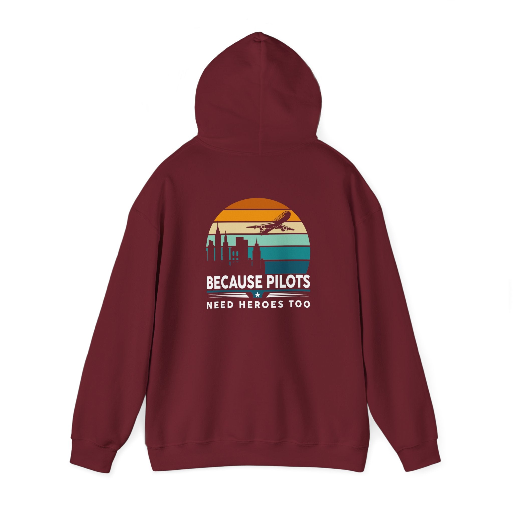 Unisex Heavy Blend™ Hooded Sweatshirt "Maintenance & Pilots Design | Perfect Gift for Aviation Enthusiasts