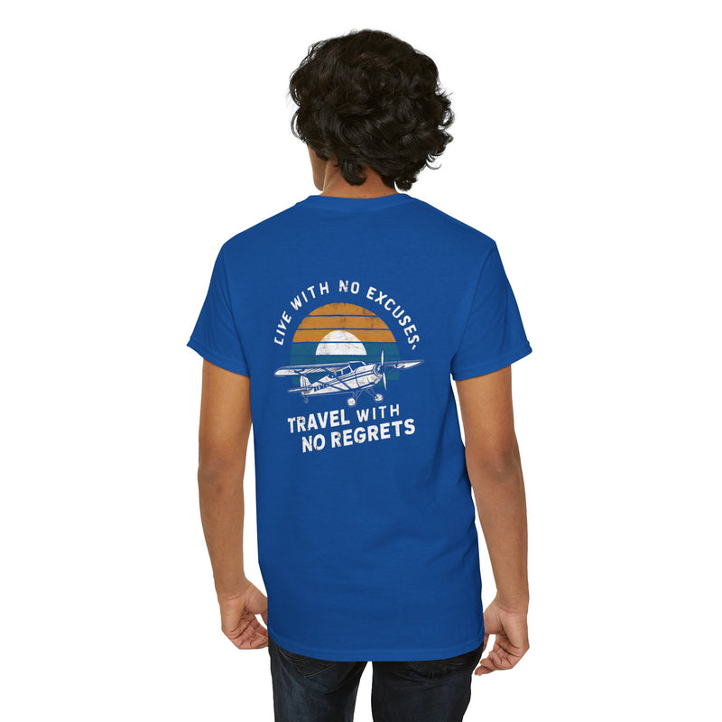 Unisex Heavy Cotton Tee: "Live with no excuse" - T-Shirt