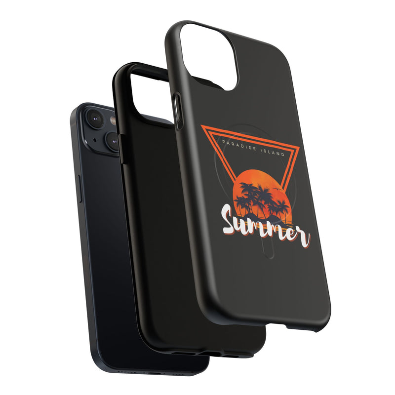 Tough Magnetic Phone Case - Paradise Island Summer Design