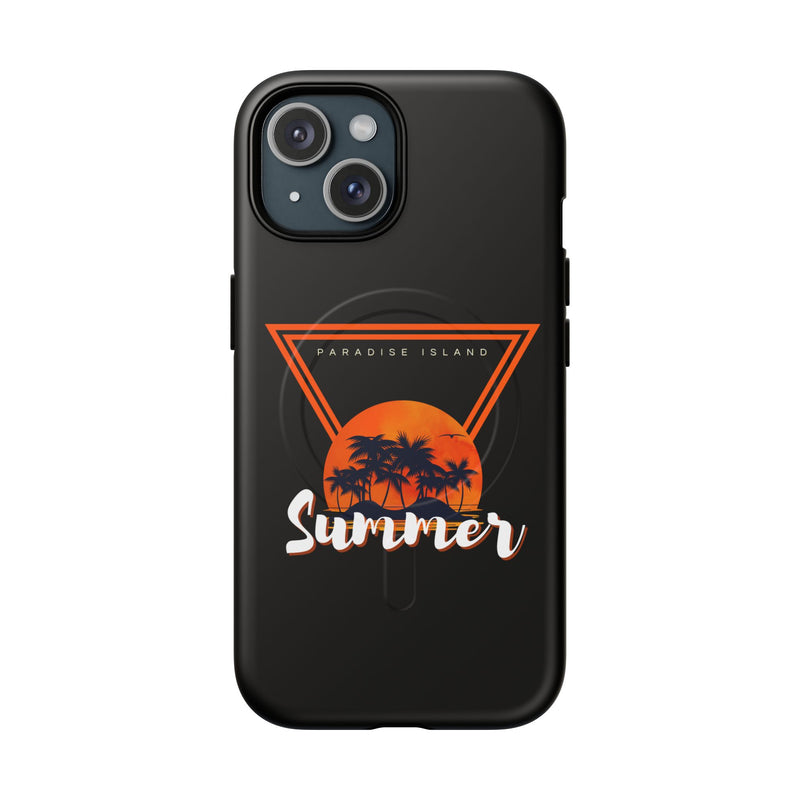 Tough Magnetic Phone Case - Paradise Island Summer Design