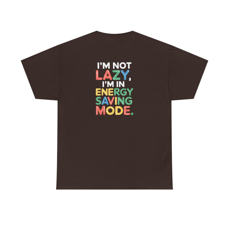 Energy saving mode Unisex Heavy Cotton Tee for Everyday Style