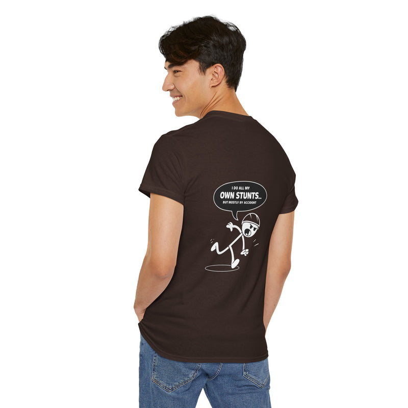 Unisex Heavy Cotton Tee: "Own Stunts" - T-Shirt