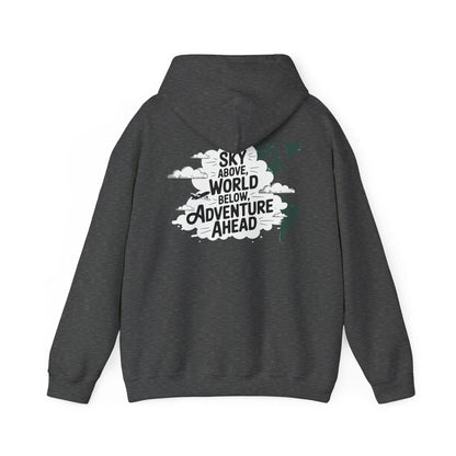 Unisex Heavy Blend™ Hooded Sweatshirt Sky above world below