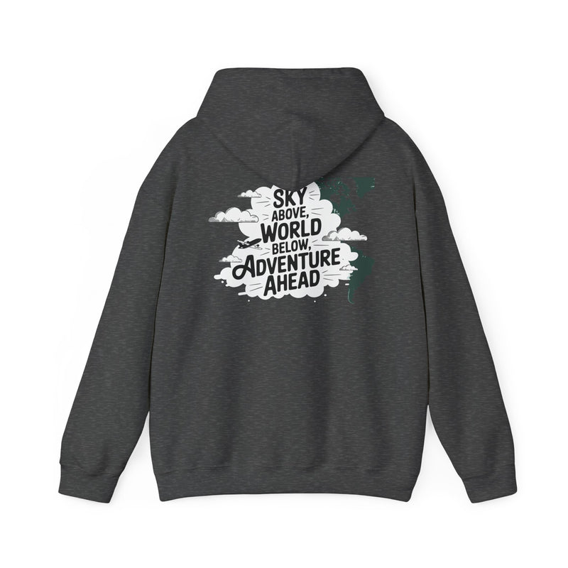 Unisex Heavy Blend™ Hooded Sweatshirt Sky above world below