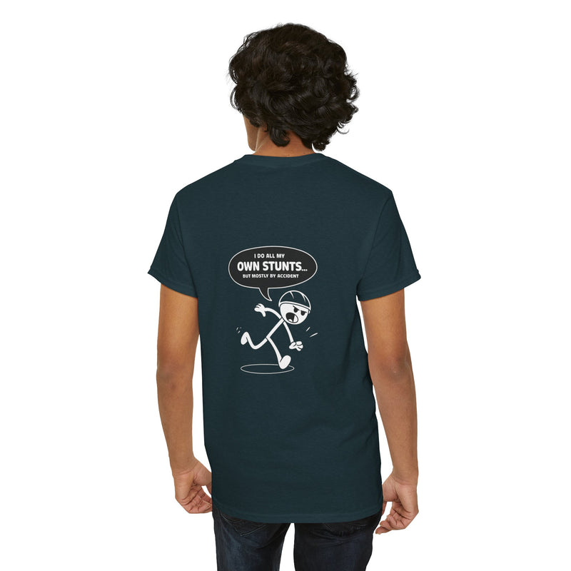 Unisex Heavy Cotton Tee: "Own Stunts" - T-Shirt