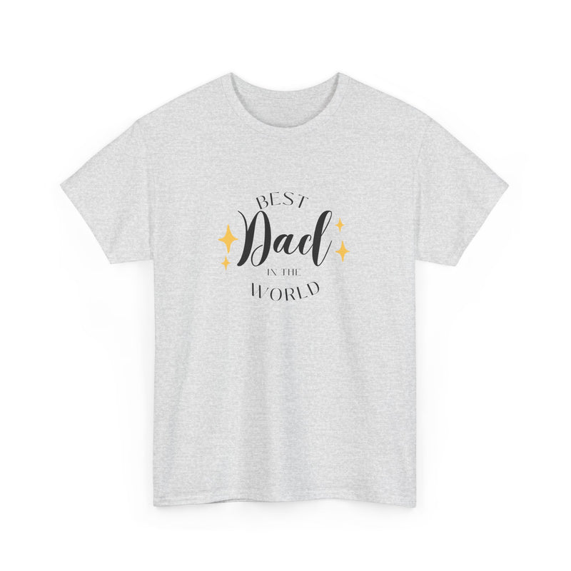 Best Dad Heavy Cotton Tee - Perfect Gift for Father's Day