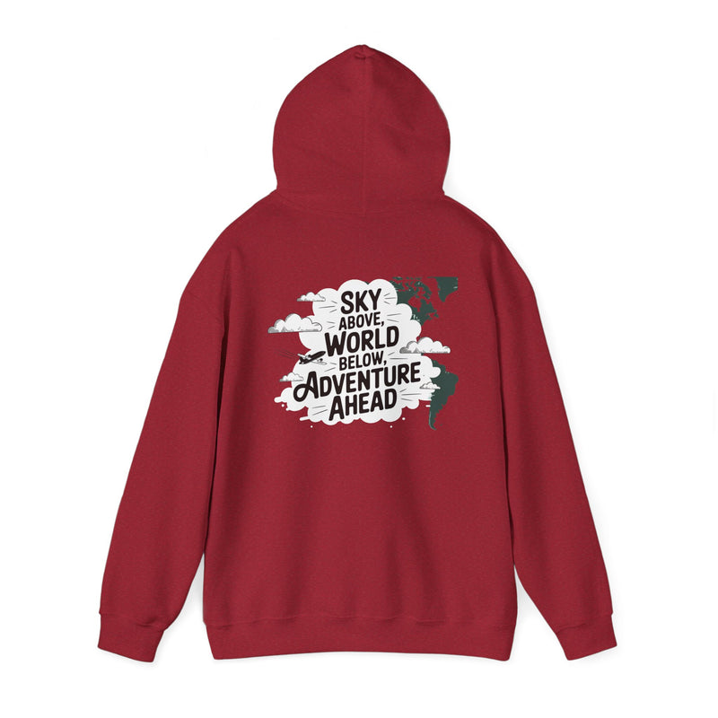 Unisex Heavy Blend™ Hooded Sweatshirt Sky above world below