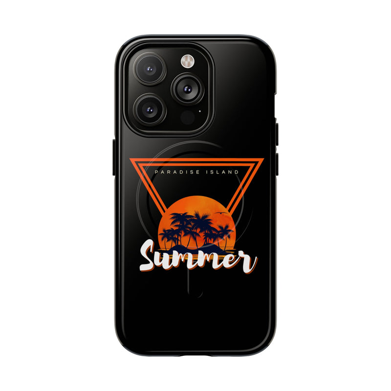 Tough Magnetic Phone Case - Paradise Island Summer Design