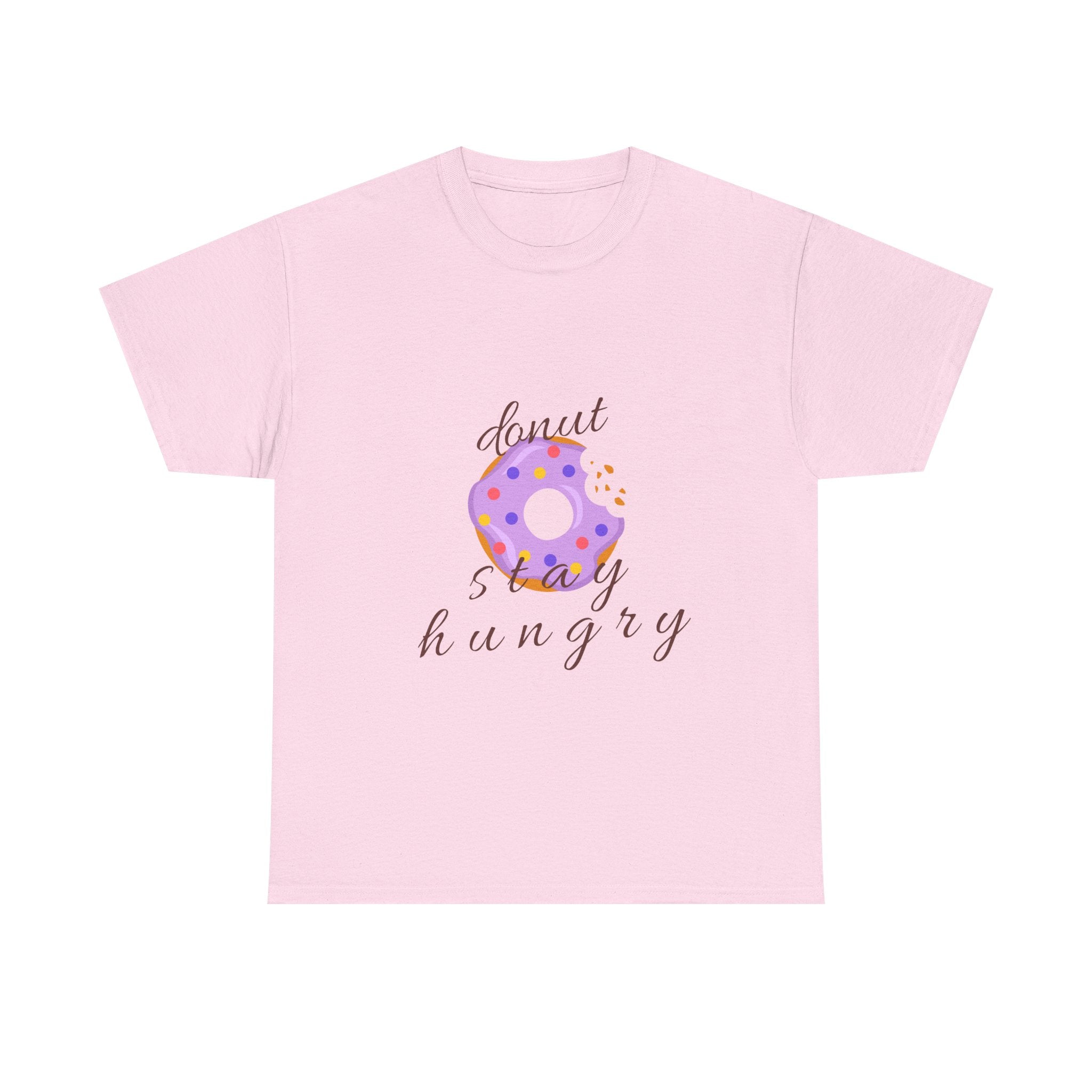 Donut Stay Hungry Unisex Heavy Cotton Tee - Fun and Stylish T-Shirt for Food Lovers