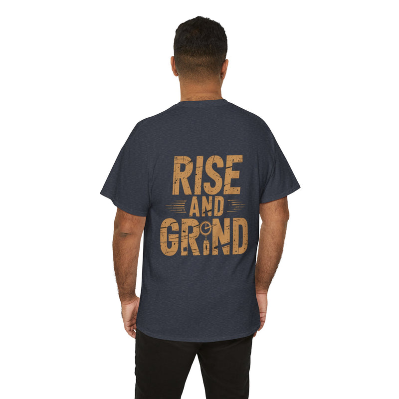Unisex Heavy Cotton Tee - Rise and Grind