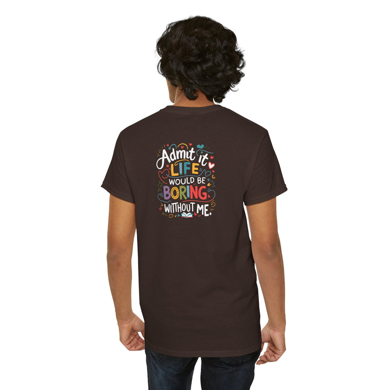 Unisex Heavy Cotton Tee: "Own Stunts" - T-Shirt