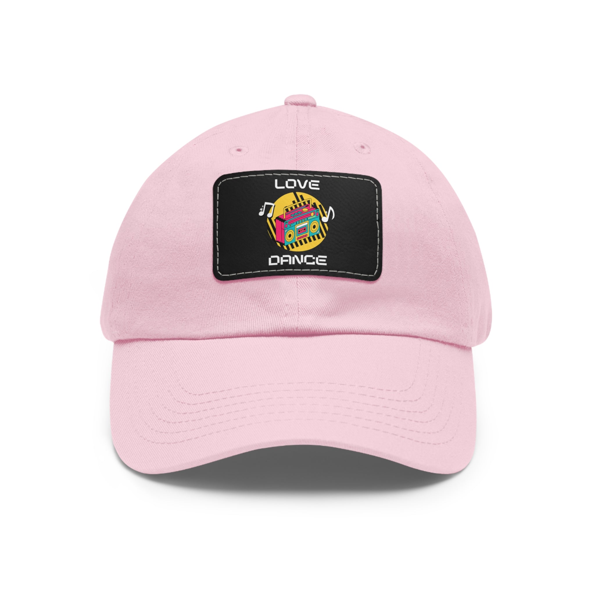 Love Dance Dad Hat with Leather Patch - Casual Style for Dance Lovers