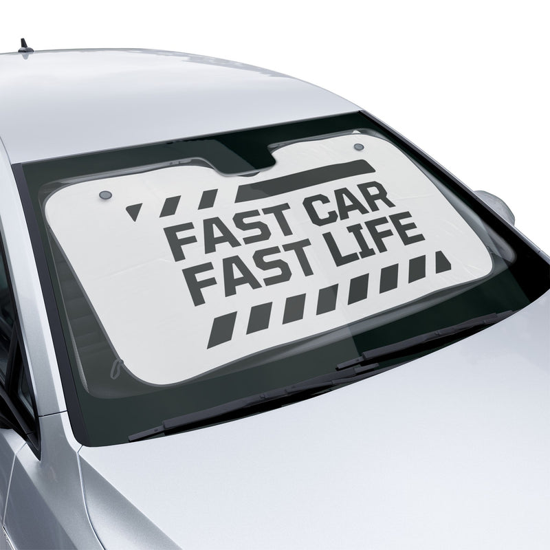 Fast Car Fast Life Sun Shades - Stylish Automotive Accessories for Car Enthusiasts