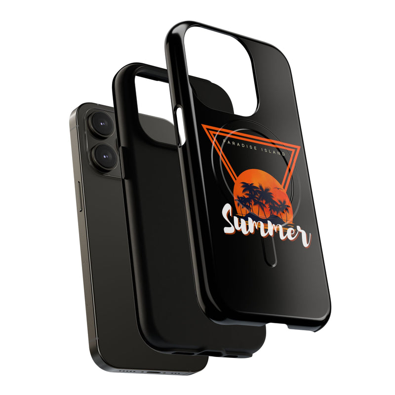 Tough Magnetic Phone Case - Paradise Island Summer Design