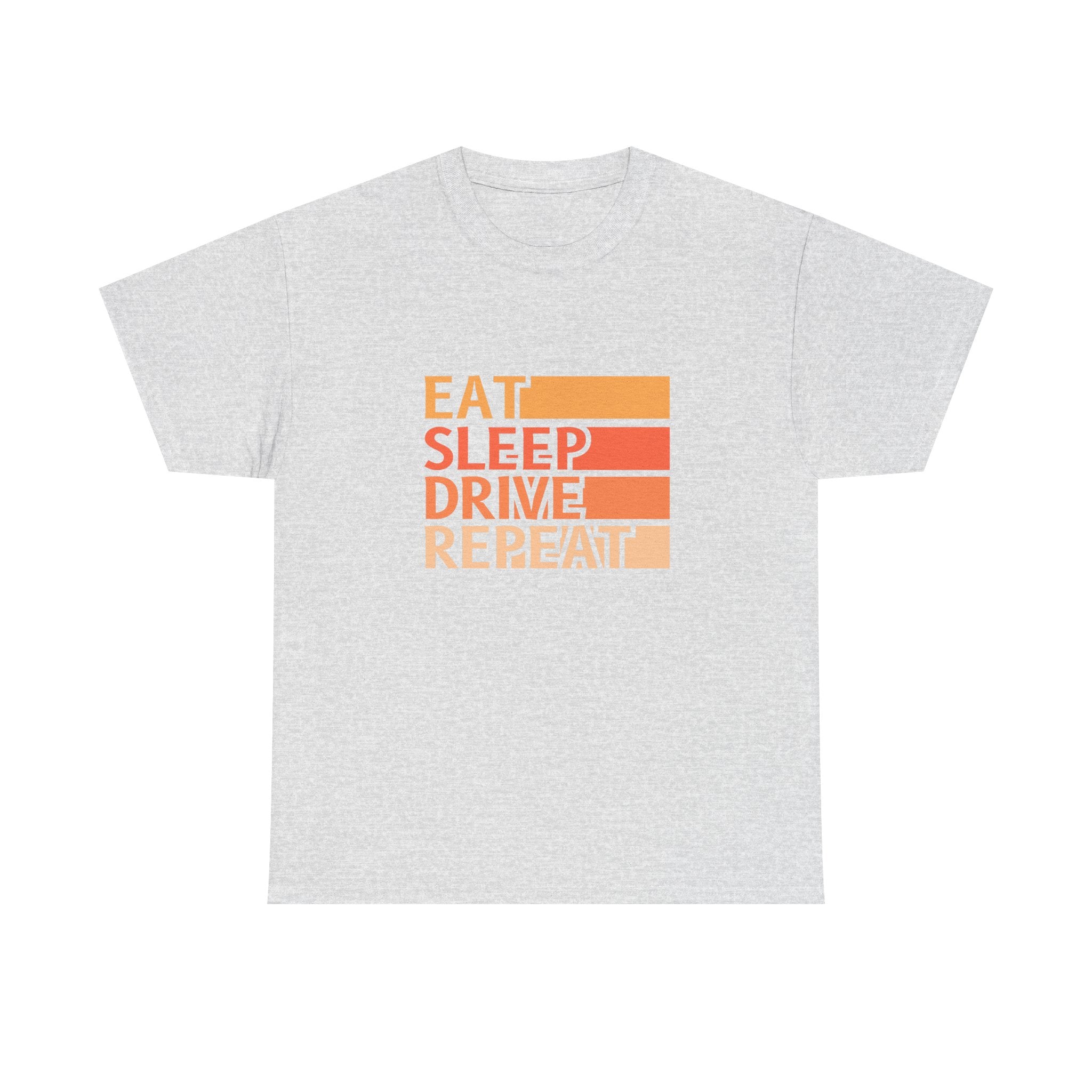 Eat Sleep Drive Repeat Unisex Heavy Cotton Tee - Perfect for Car Enthusiasts