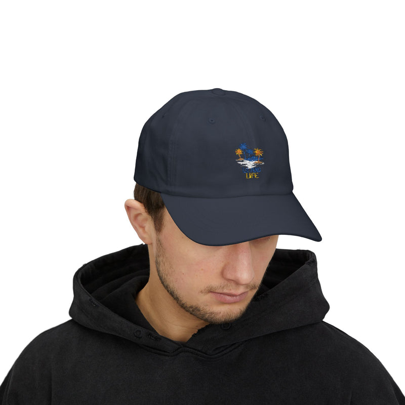 Island Life Classic Dad Cap - Relaxed Summer Hat for Beach Lovers