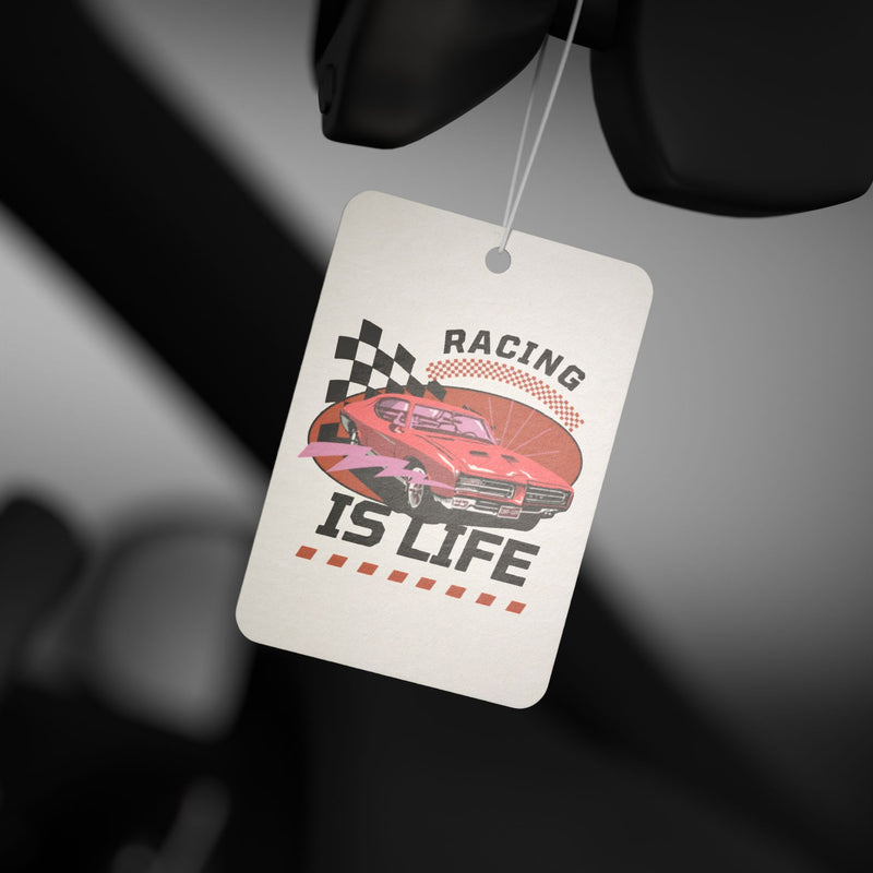 Racing Is Life Car Air Freshener - Perfect for Car Enthusiasts