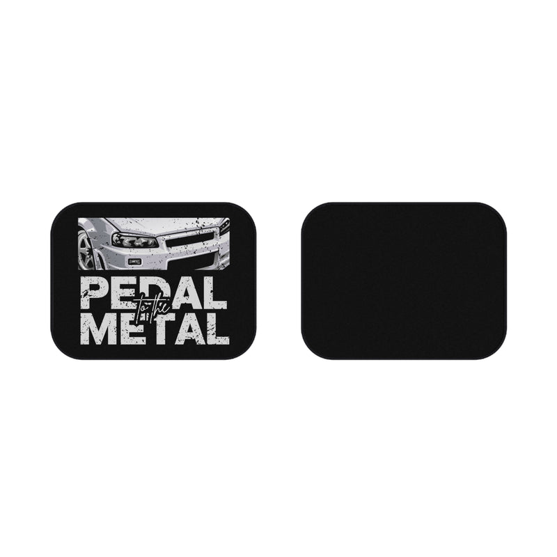 Custom Pedal to the Metal Car Mats (2x Rear) - Stylish Auto Flooring for Car Enthusiasts