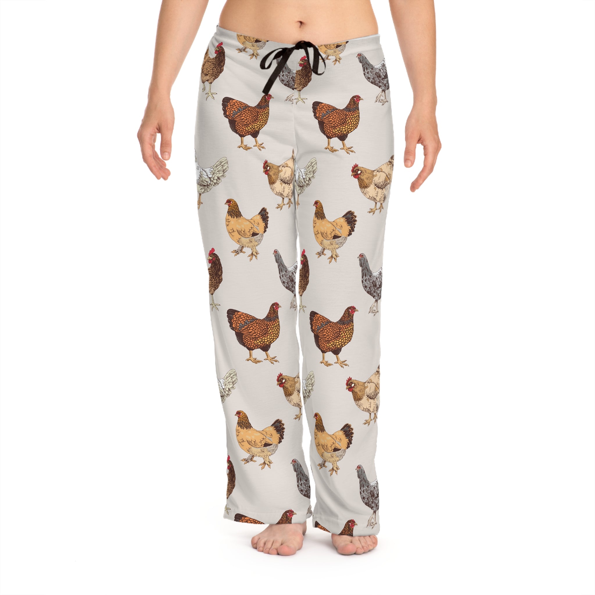 Cozy Chicken Print Women's Pajama Pants | Fun Loungewear for Farm Lovers