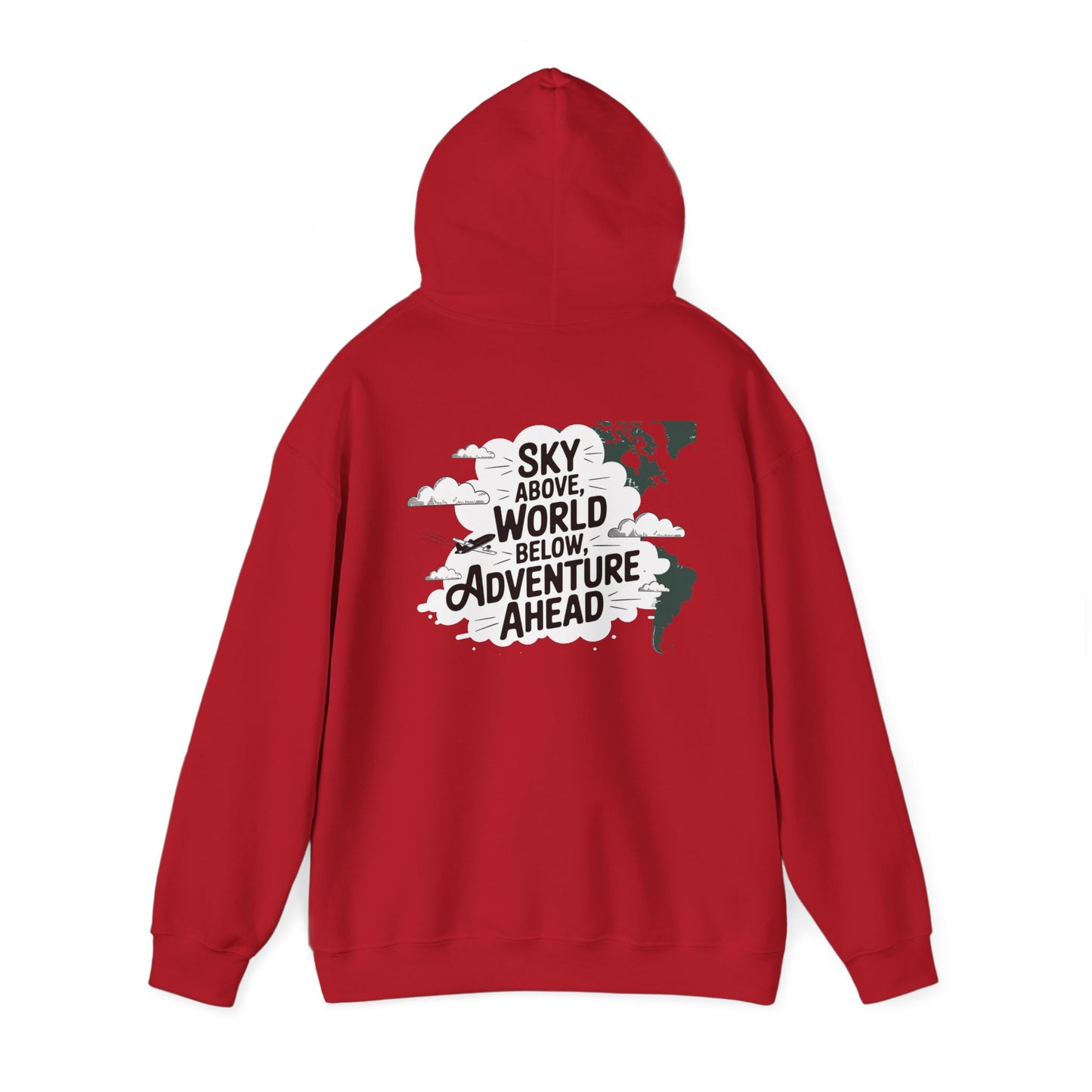 Unisex Heavy Blend™ Hooded Sweatshirt Sky above world below