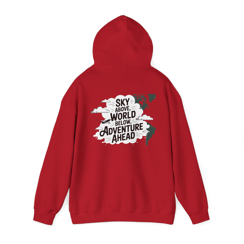 Unisex Heavy Blend™ Hooded Sweatshirt Sky above world below