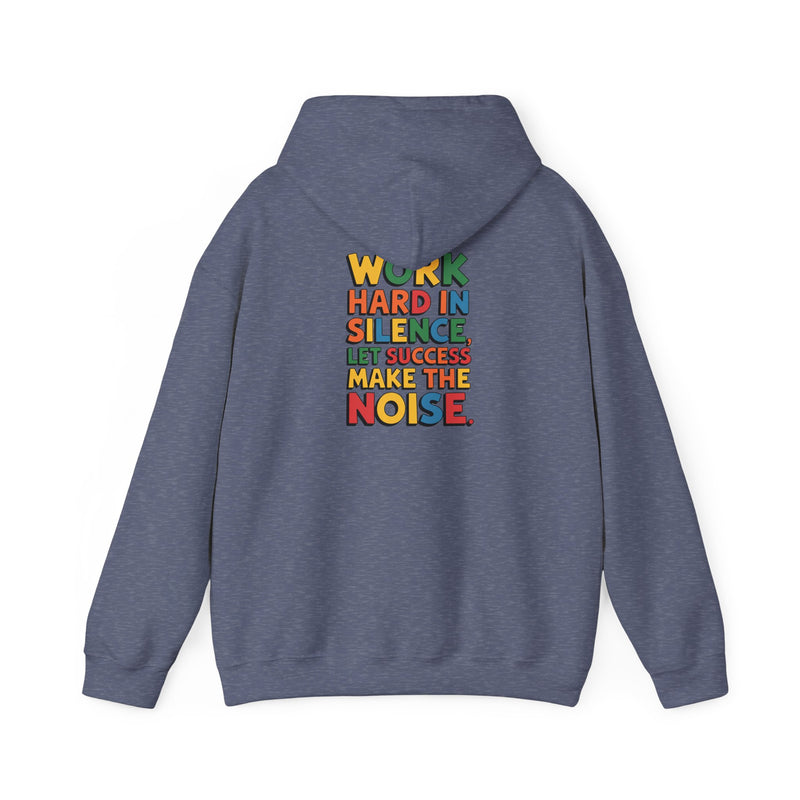 Work hard in Silence Unisex Heavy Blend™ Hooded Sweatshirt