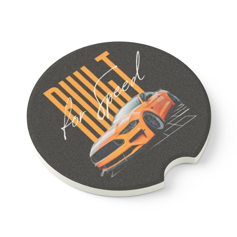 Built for Speed Soapstone Car Coaster - Stylish Automotive Accessory for Car Enthusiasts
