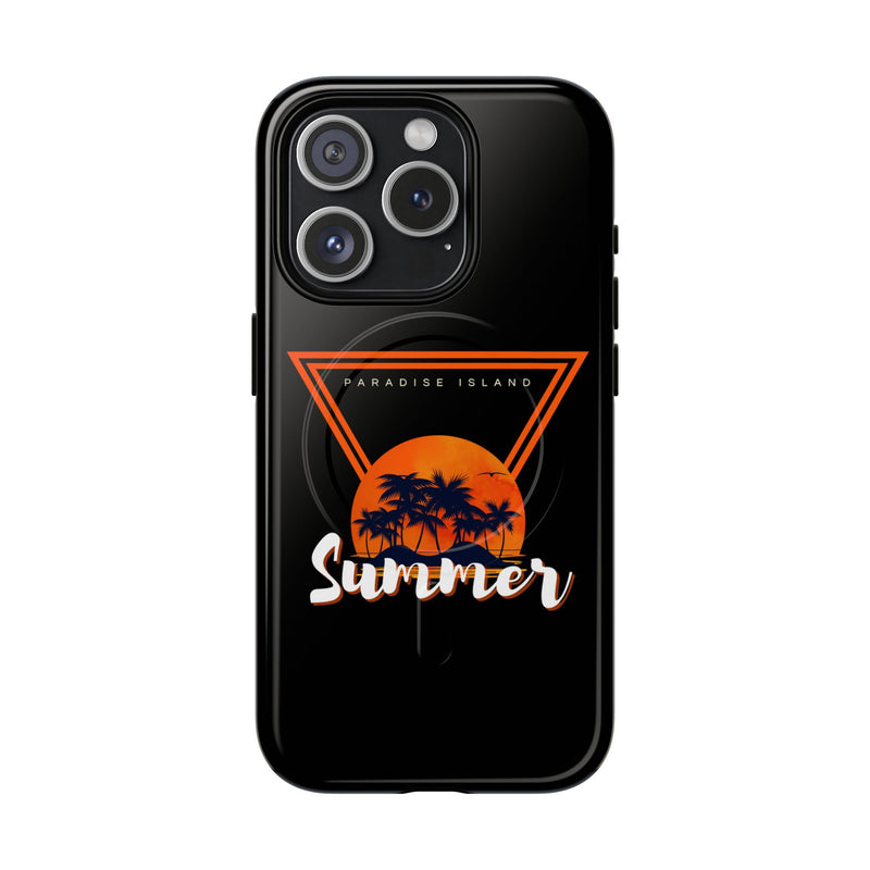 Tough Magnetic Phone Case - Paradise Island Summer Design
